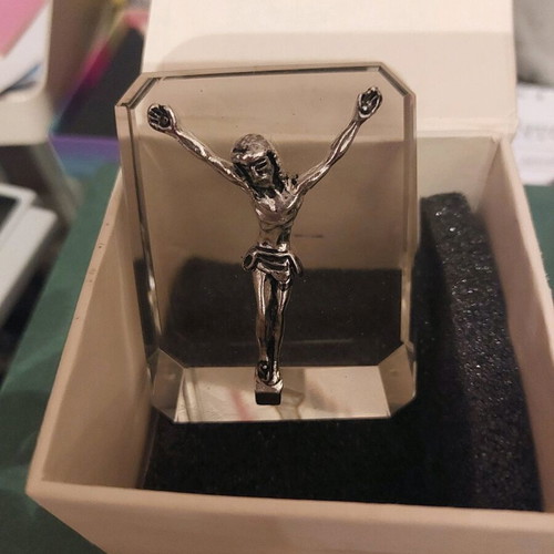 Glass decorative crucifix new