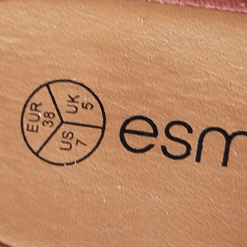 Esmara espadrilles size 38, like new, orange