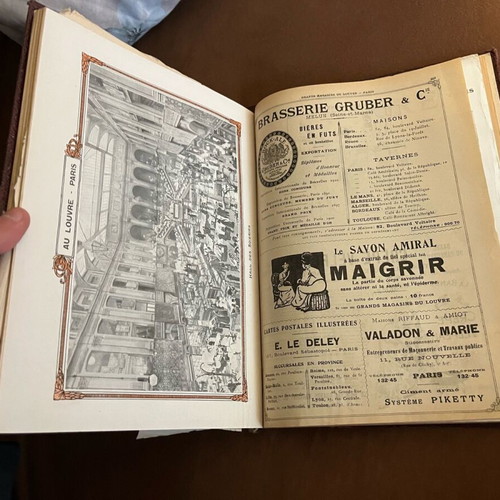 Louvre book used from 1913 with detached pages