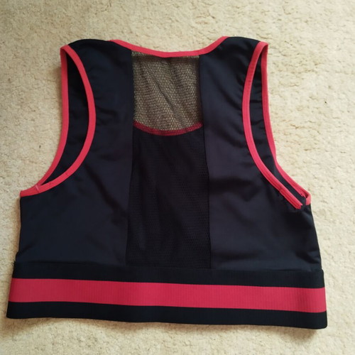 Sports Bustier like new, black and red, size L