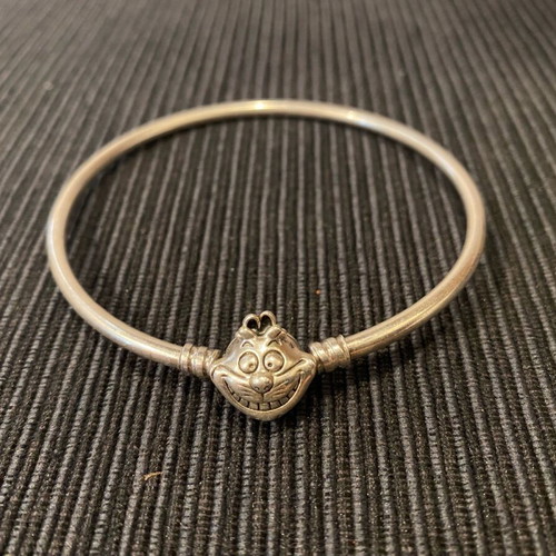 Pandora x Disney Cheshire Cat bangle used, 925 silver
