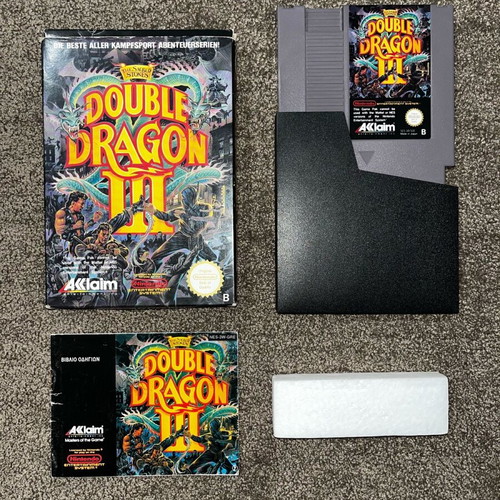 Nintendo NES Double Dragon 3 game used with cartridge, box and manual