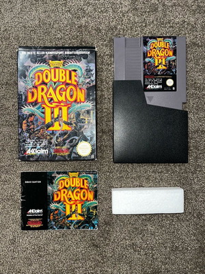 Nintendo NES Double Dragon 3 game used with cartridge, box and manual