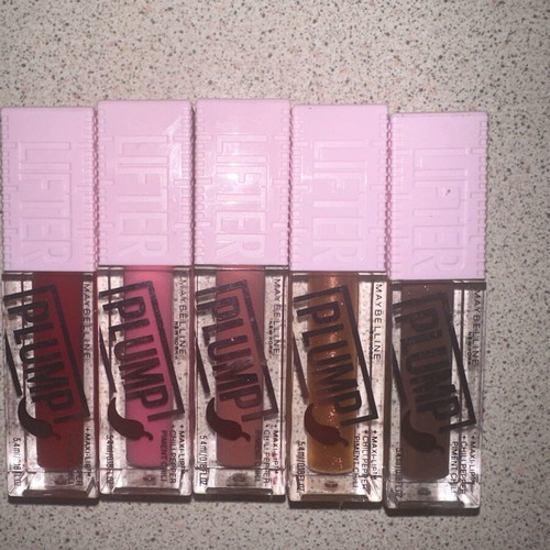 MaybellineLifter Plump Lip Plumping Gloss new, set of 5
