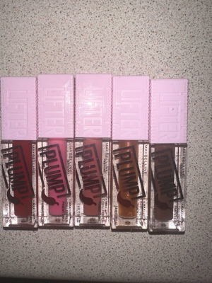 MaybellineLifter Plump Lip Plumping Gloss new, set of 5