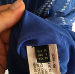Massimo Dutti silk tunic dress, M, blue