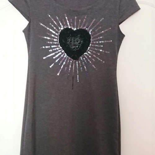 Short grey dress used, size S