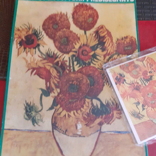Vintage painting block book with 10 cards new