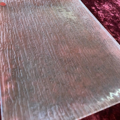 Murano tray pink crystal vintage like new