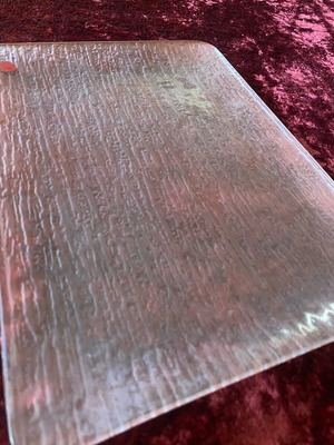 Murano tray pink crystal vintage like new