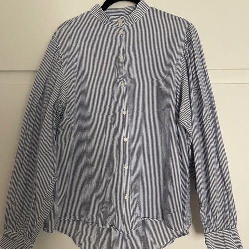 Badila striped long-sleeve shirt medium used, white blue
