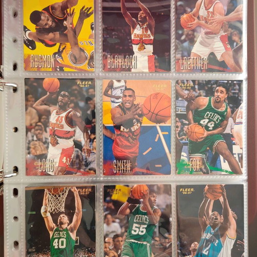 NBA Fleer Upper Deck 1996-1997 Complete Card Album used