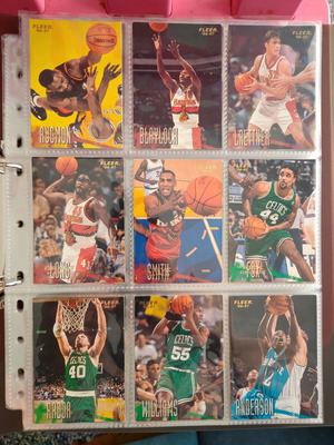NBA Fleer Upper Deck 1996-1997 Complete Card Album used