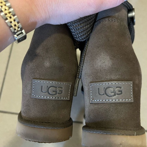 Ugg Australia platform ankle boots like new, gray, size 37