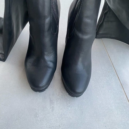 Aldo black high boots with zipper size 37 like new