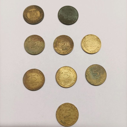 LOT 55 COINS FRANCE