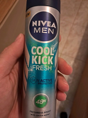 Nivea Cool Kick Fresh men's deodorant spray 150ml new
