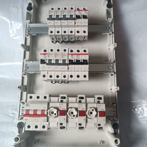 ABB Electrical Distribution Wall Panel three rows 12 elements like new