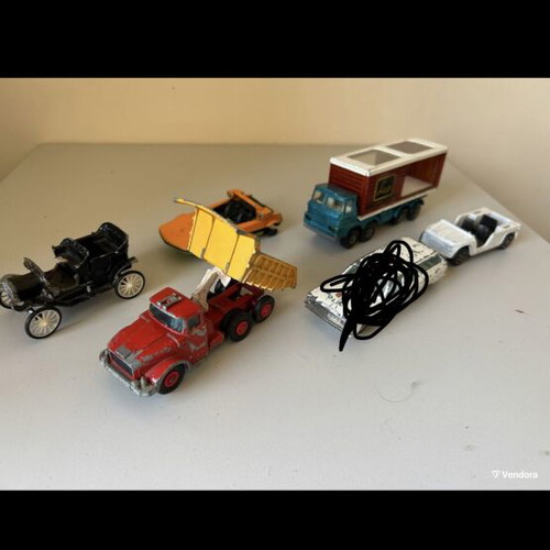 Old Matchbox and other toy cars