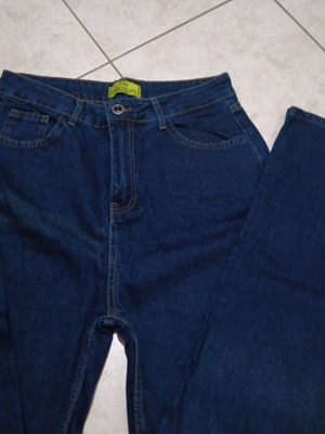 Women's blue denim jeans new, size L 40 12
