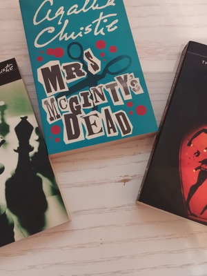 Agatha Christie book set of 3 in like new condition, English