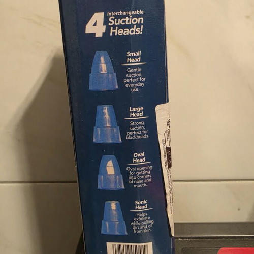 DermaSuction blackhead remover new, vacuum suction device