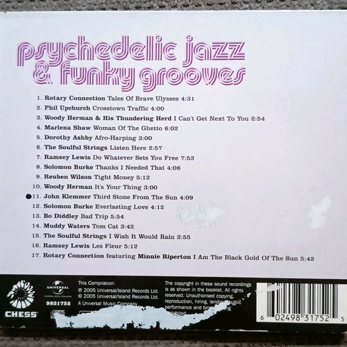 Chess Psychedelic Jazz & Funky Grooves CD used