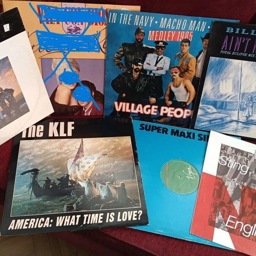 Πακέτο 6 Maxi Singles, KLF, Village People, Kool and the Gang, Bill Withers, Michel Cretu, Sting