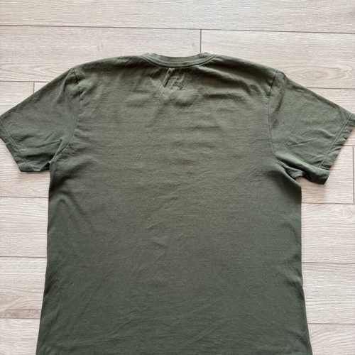 Nike Just Do It Safari Swoosh graphic T-shirt, men's M, olive green