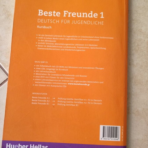 Beste Freunde 1 A1 German coursebook used with Greek audio