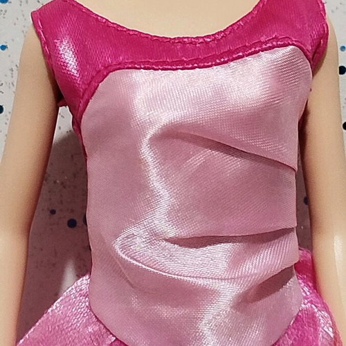 Barbie Pixie like new with pink satin and tulle gown