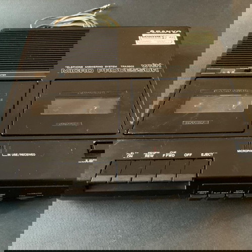 Vintage μαγνητόφωνο τηλεφωνητή Sanyo TRA9902 μεταχειρισμένο