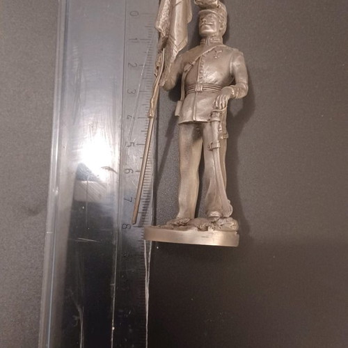 Figure of Greek Infantry Flag Bearer 1909 made of tin new
