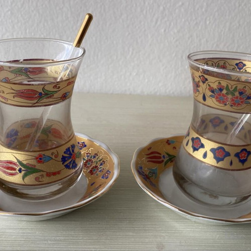 Turkish Kütahya Tea Set new