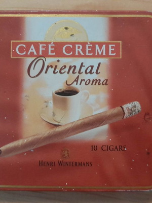 Cafe Cream Oriental Aroma used cigars tin box