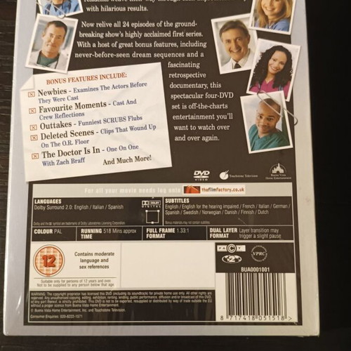 Scrubs The Complete First Series DVD new, English subtitles