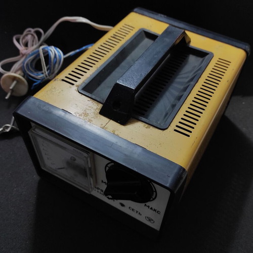 Vintage car battery charger used from the USSR