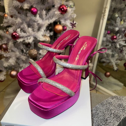 Sante sandals used size 40 fuchsia 12cm with laces