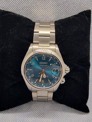 Seiko Prospex Alpinist SPB503J1 teal wristwatch like new