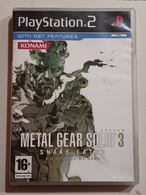 Metal Gear Solid 3 Snake Eater PS2 game like new, standard edition