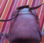Burgundy large backpack bag used