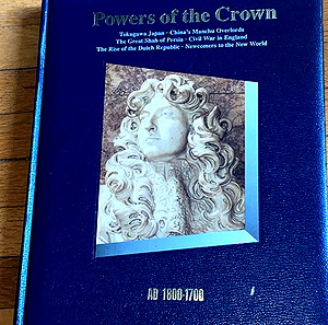 TIME LIFE HISTORY / 1600-1700 / POWERS OF THE CROWN / σπανιος τόμος από TIME LIFE BOOKS / αριστη κατάσταση / δερματόδετο / ανάγλυφο εξώφυλλο /