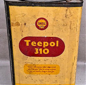 Παλιό Τσιγκινο κουτί Shell Teepol 310