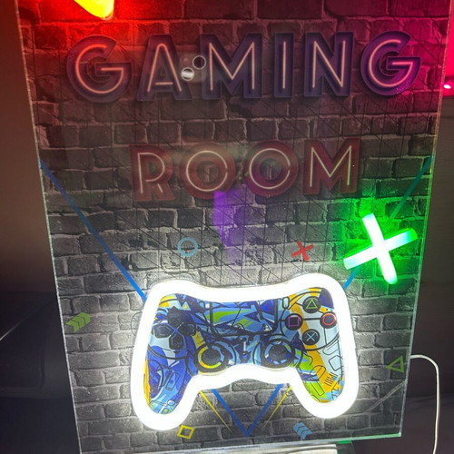 Φωτιστικό κορνίζα για gaming room σαν καινούργιο