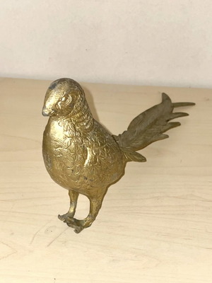 Μεταλλικό πτηνό μεταχειρισμένο, διακοσμητικό πουλί με μακριά ουρά