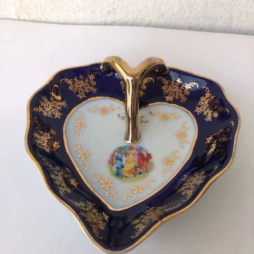 Porcelain snack plate 24k like new