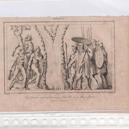Engravings pack of 12 from 1810 book, Germanic theme, like new