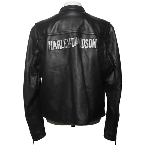 Harley Davidson men's original leather jacket XL-2XL like new, black