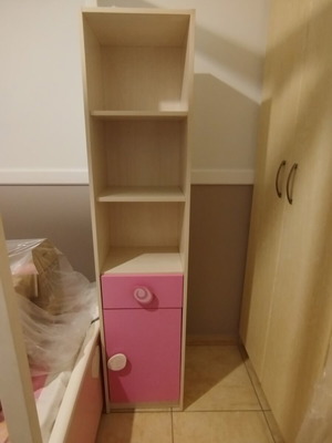 Cilek Princess Shelf Unit like new, pink details, sturdy design