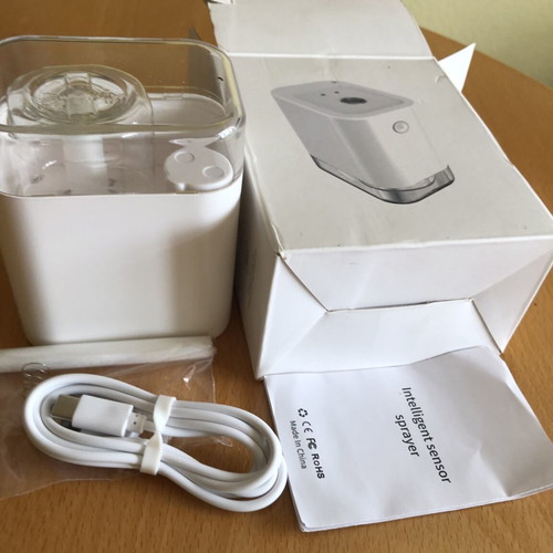 Automatic contactless disinfectant dispenser new, USB rechargeable